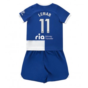 Maillot de foot Atletico Madrid Thomas Lemar #11 Extérieur enfant 2023-24 Manches Courte (+ pantalon court)